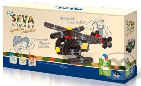Stavebnice SEVA ARMÁDA Speciální jednotka plast 162ks v krabici 31,5x16,5x7,5cm
