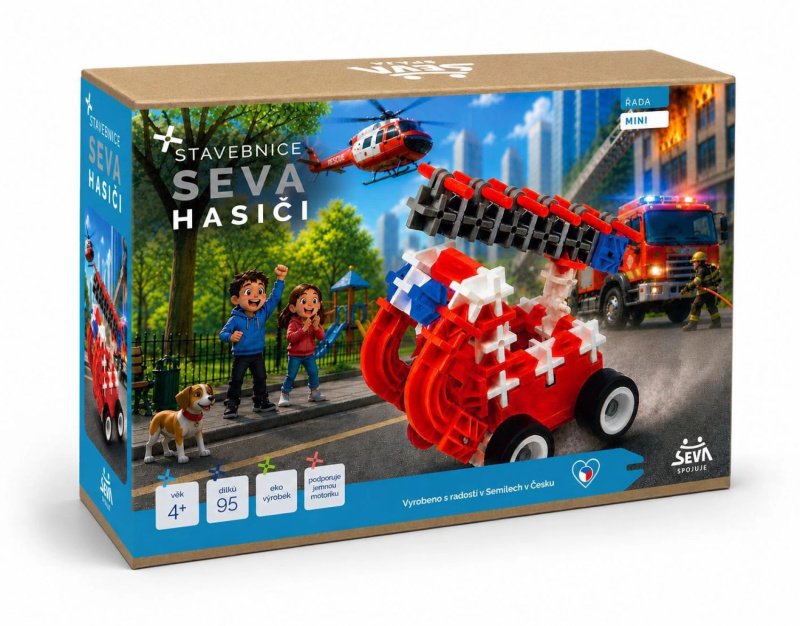 SEVA mini hasiči – stavebnice 95 dílků