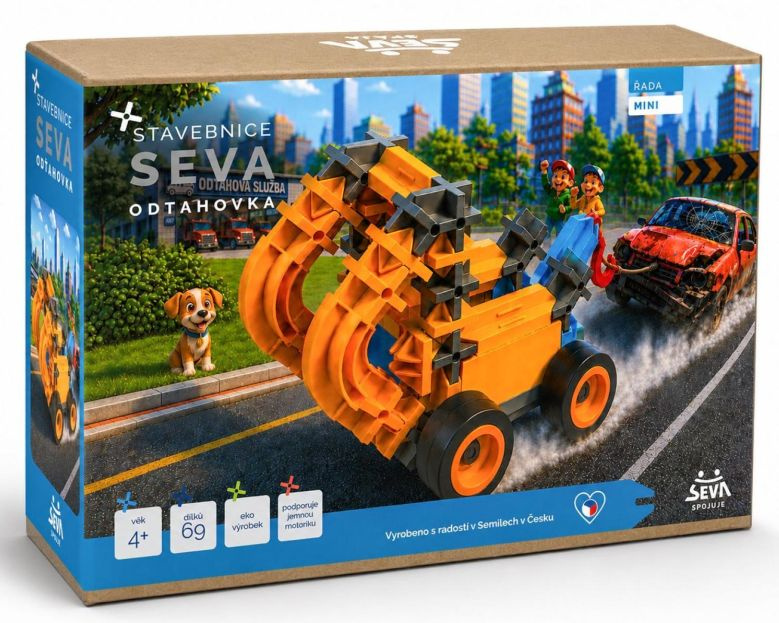 Seva mini odtahovka – stavebnice 69 dílků