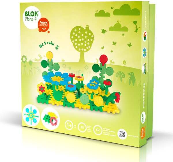 Vista Stavebnice Blok Flora 4 85ks