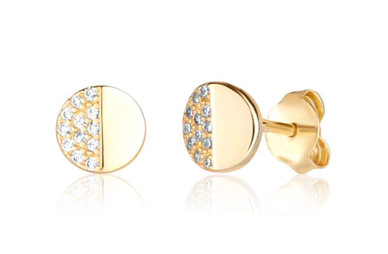 JVD Elegantní pozlacené náušnice pecky SVLE1171XH2GOPS