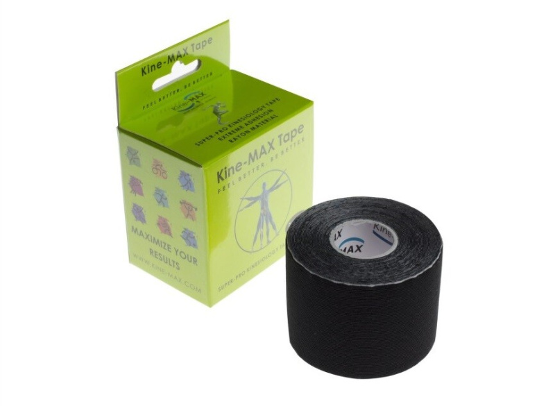 Kine-MAX Super-Pro Rayon Kinesiologický tejp - černá