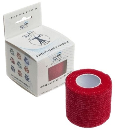 KineMAX Cohesive 2,5 cm x 4,5 m elastické samofixační obinadlo 1 ks červené