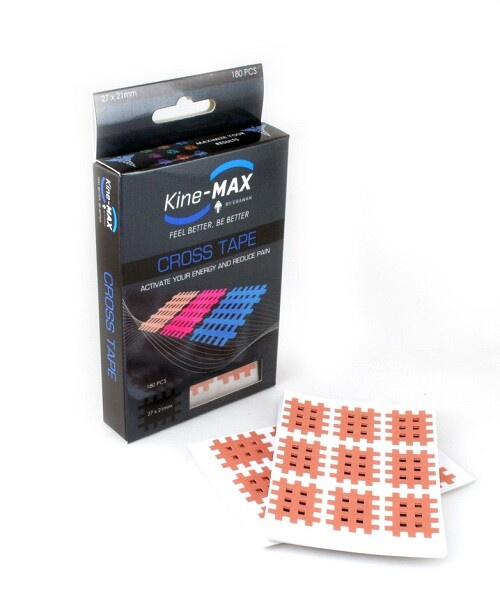 KineMAX Cross Tape vel. S 27 x 21 mm křížový tejp 180 ks