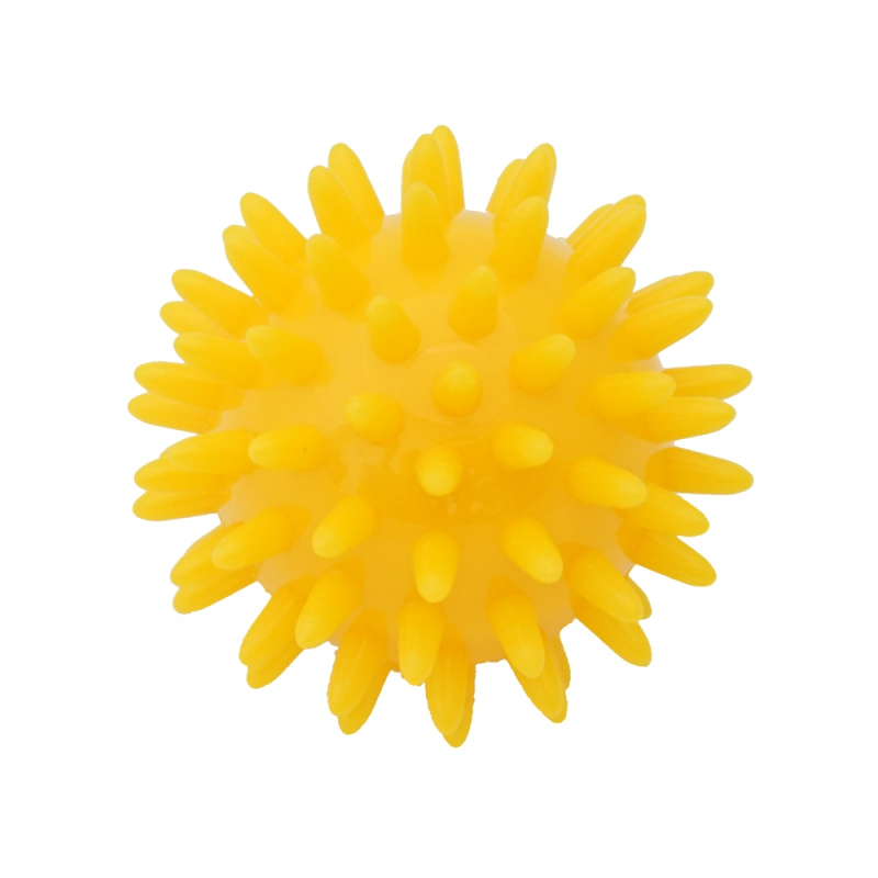 Kine-MAX masážní míček ježek 6cm - žlutá