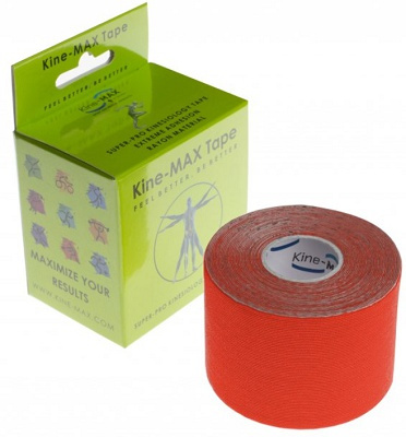 Kine-MAX Super-Pro Rayon Kinesiologický tejp - červená