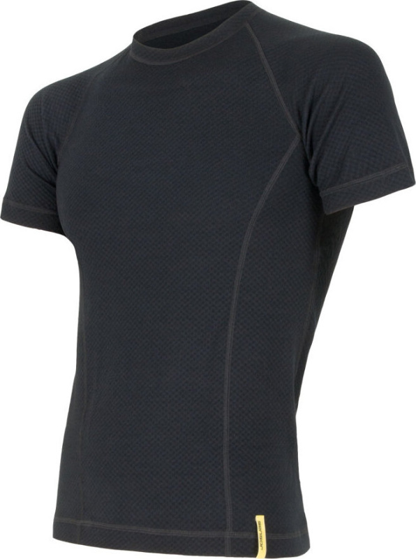 Pánské merino tričko SENSOR df černá Barva: černá, Velikost: L