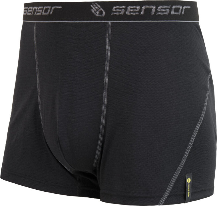 Pánské funkční boxerky SENSOR Double face černá Barva: černá, Velikost: L