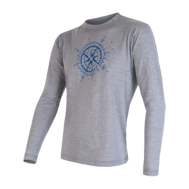 Pánské tričko SENSOR Merino active pt compass šedá Barva: šedá, Velikost: XL