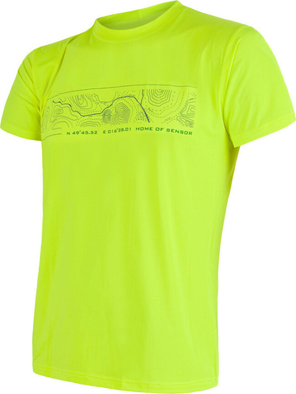 Pánské funkční tričko SENSOR Coolmax fresh pt gps žlutá Barva: žlutá, Velikost: S