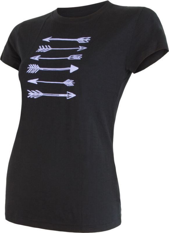 Dámské merino tričko SENSOR Merino active pt arrows černá Barva: černá, Velikost: M