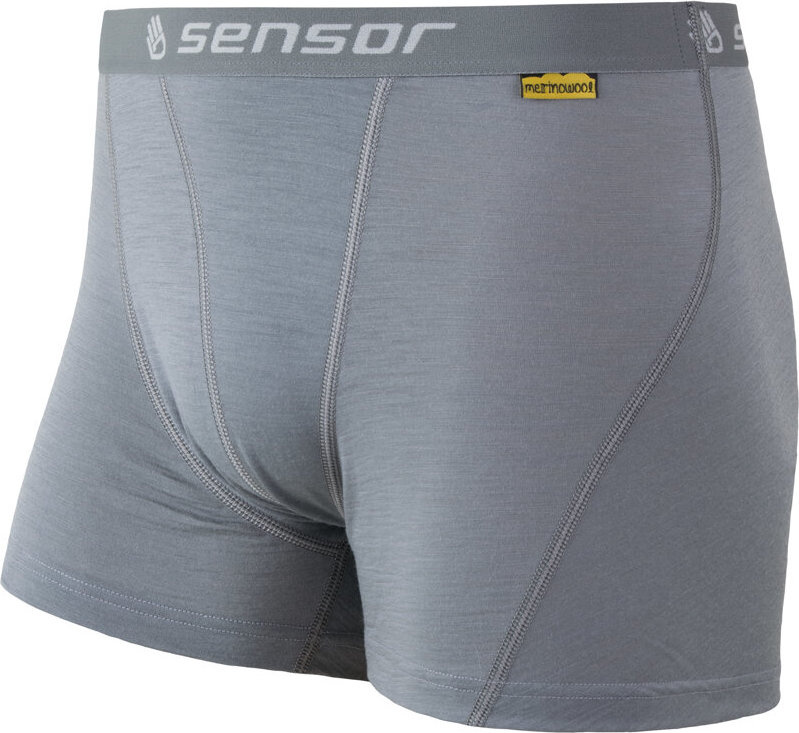 Pánské merino boxerky SENSOR active šedá Barva: šedá, Velikost: L