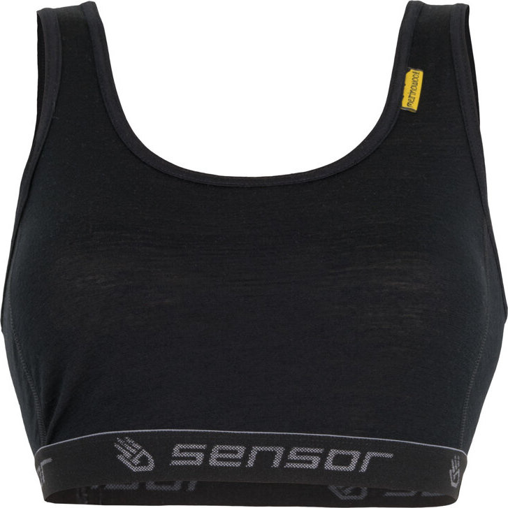 Dámská sportovní podprsenka SENSOR Merino active černá Barva: černá, Velikost: L
