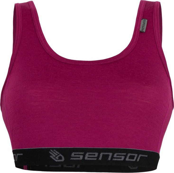 Dámská sportovní podprsenka SENSOR Merino active fialová Barva: fialová, Velikost: S