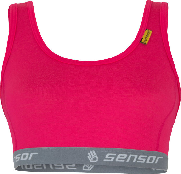 Dámská sportovní podprsenka SENSOR Merino active růžová Barva: růžová, Velikost: L