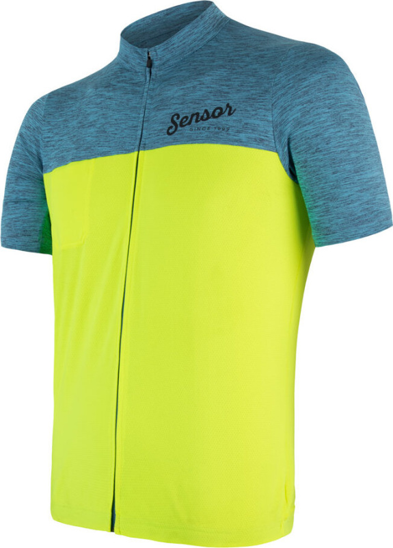 Pánský cyklodres SENSOR Cyklo motion žlutá Barva: žlutá, Velikost: L