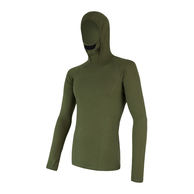 Pánské merino triko SENSOR Adam df zelená Barva: Zelená, Velikost: M