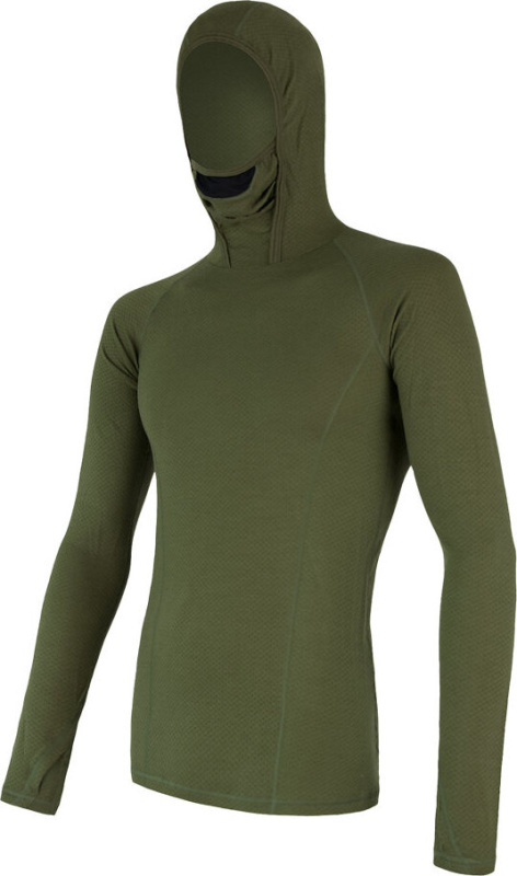 Pánské merino triko SENSOR Adam df zelená Barva: Zelená, Velikost: S