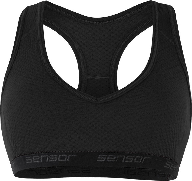 Dámská sportovní podprsenka SENSOR Merino df černá Barva: černá, Velikost: M
