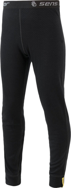 Dětské merino spodky SENSOR Merino Double Face černá Barva: černá, Velikost: 110