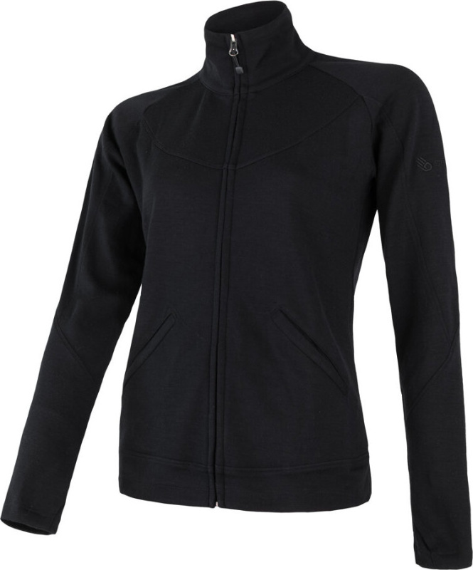 Dámská mikina SENSOR Merino upper černá Barva: černá, Velikost: M