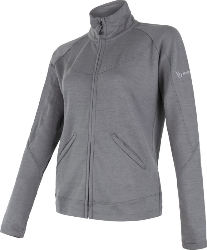 Dámská mikina SENSOR Merino upper šedá Barva: šedá, Velikost: XL