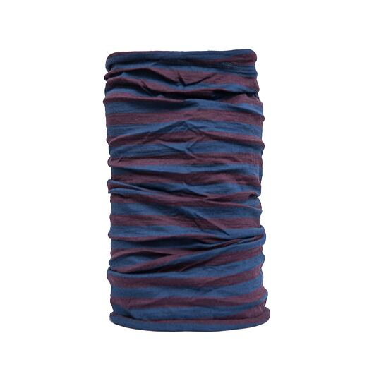 Multifunkční šátek SENSOR Tube Merino Air modrá/vínová pruhy