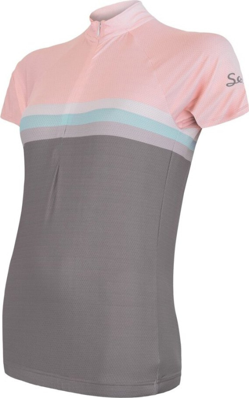 Dámský cyklodres SENSOR Cyklo summer šedá Barva: růžová, Velikost: M
