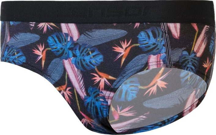 Dámské kalhotky SENSOR Merino impress černá/floral Barva: černá, Velikost: S