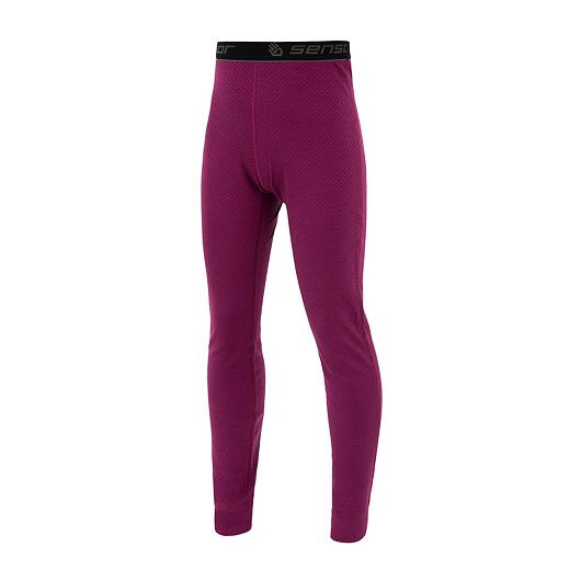 Juniorské merino spodky SENSOR Merino Double Face lilla Barva: fialová, Velikost: 140