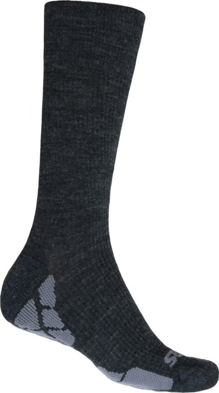 Turistické merino ponožky SENSOR Hiking Merino černá/šedá Barva: černá, Velikost: 3/5