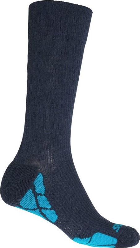 Turistické merino ponožky SENSOR Hiking Merino tm.modrá/modrá Barva: Modrá, Velikost: 9/11