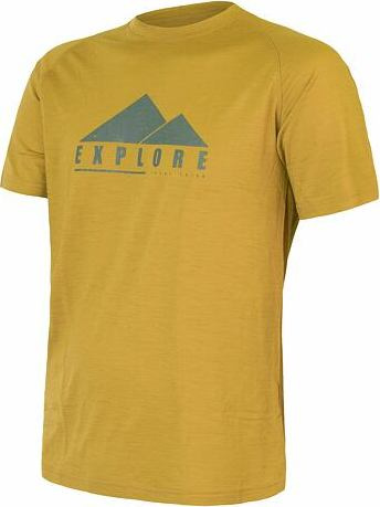 Pánské merino triko SENSOR Air Pt Explore mustard Barva: žlutá, Velikost: L