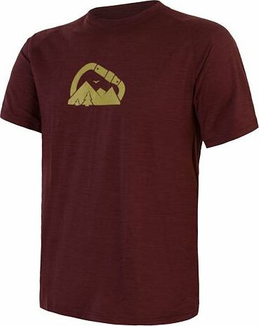 Pánské merino triko SENSOR Air Pt Summit port red Barva: červená, Velikost: S