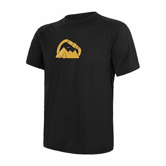 Pánské merino triko SENSOR Air Pt Summit černá Barva: černá, Velikost: XL