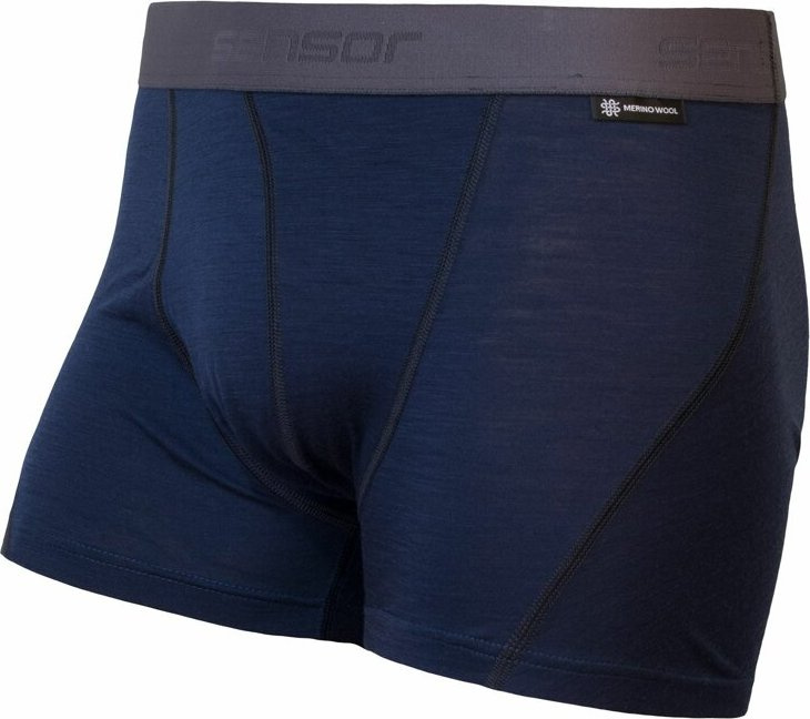 Pánské termo trenky SENSOR Merino Active deep blue Barva: Modrá, Velikost: S