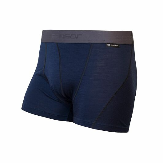 Pánské termo trenky SENSOR Merino Active deep blue Barva: Modrá, Velikost: M