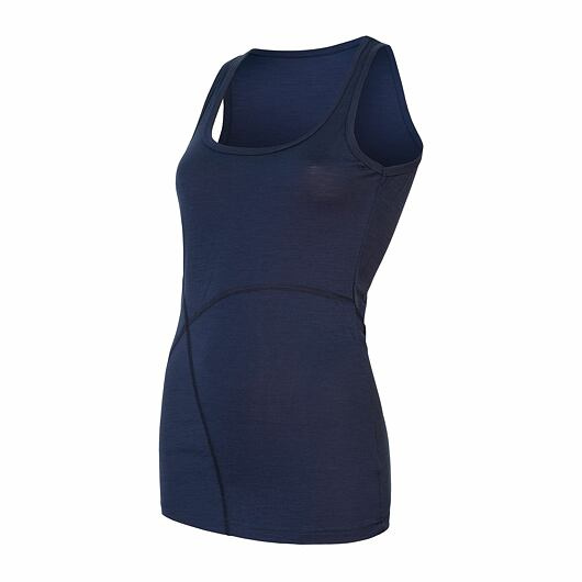 Dámský termo nátělník SENSOR Merino Active deep blue Barva: Modrá, Velikost: S
