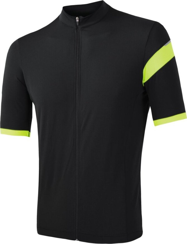 Pánský cyklistický dres SENSOR Cyklo Coolmax Classic true black Barva: černá, Velikost: M