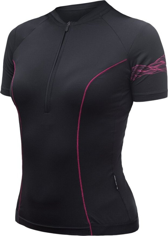 Dámský cyklistický dres SENSOR Coolmax Entry true black Barva: černá, Velikost: S