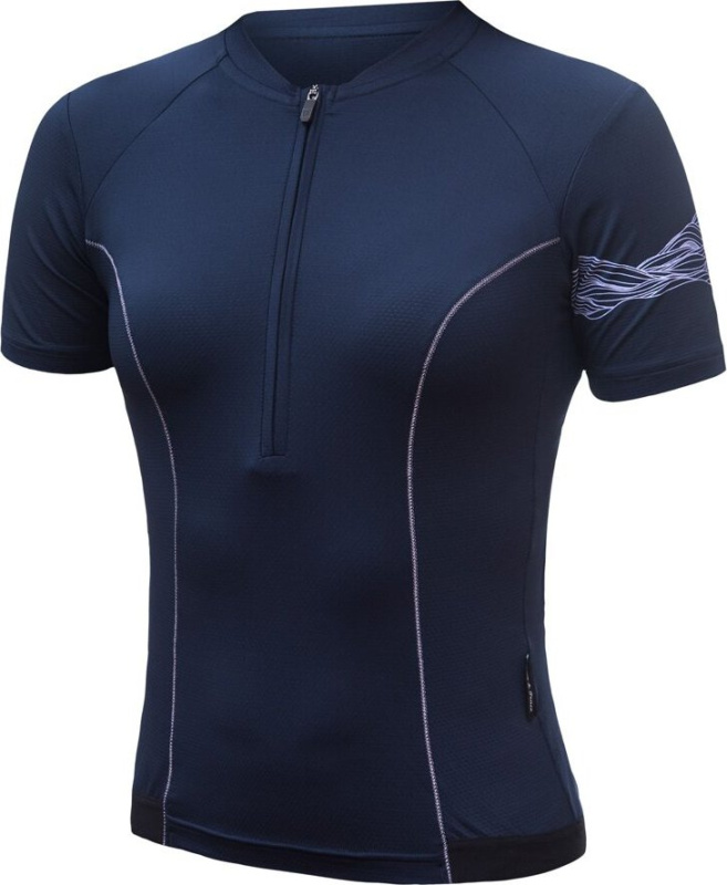 Dámský cyklistický dres SENSOR Coolmax Entry deep blue Barva: Modrá, Velikost: XL