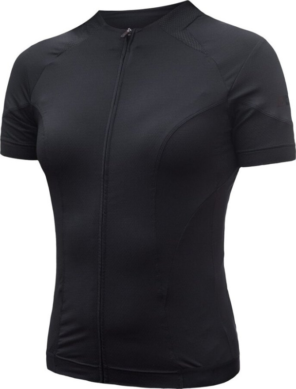 Dámský cyklistický dres SENSOR Coolmax Race true black Barva: černá, Velikost: M