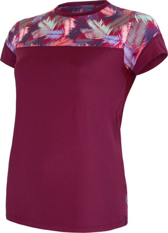 SENSOR HELIUM dámský dres volný kr.rukáv lilla/feather Barva: fialová, Velikost: XL