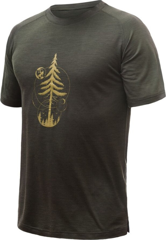 Pánské termo triko SENSOR Merino Air PT Earth olive green Barva: Zelená, Velikost: XXL