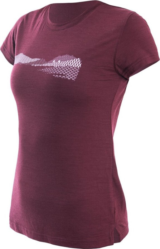 Dámské termo triko SENSOR Merino Air PT Hills port red Barva: červená, Velikost: XL