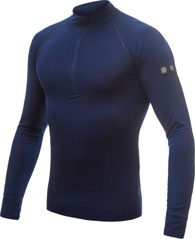 Pánské termo triko SENSOR Merino Active deep blue Barva: Modrá, Velikost: S
