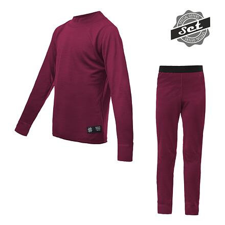 Juniorský termo set SENSOR Merino Active lilla Barva: fialová, Velikost: 160