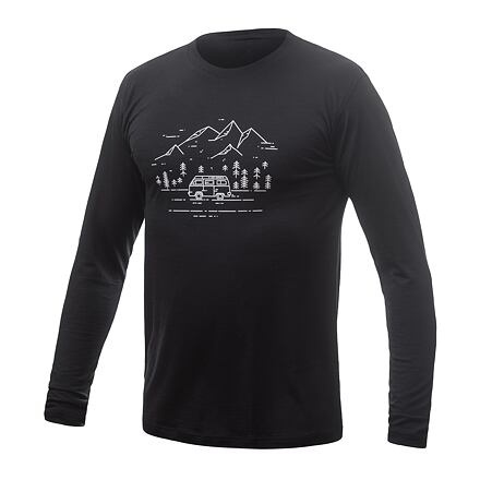 Pánské termo triko SENSOR Merino Active PT Van Life černá Barva: černá, Velikost: XXL