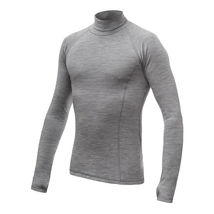Pánské termo triko SENSOR Merino Bold roll neck cool gray Barva: šedá, Velikost: S
