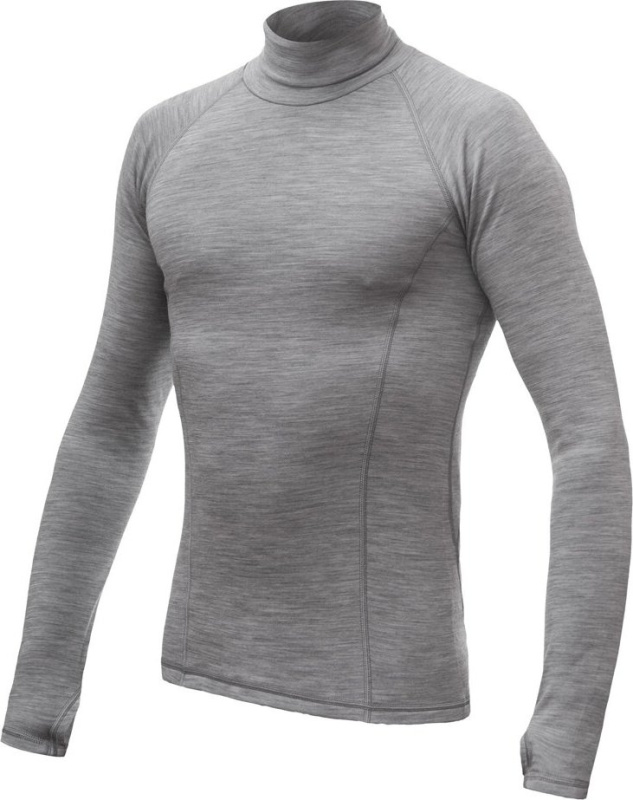 Pánské termo triko SENSOR Merino Bold roll neck cool gray Barva: šedá, Velikost: XXL